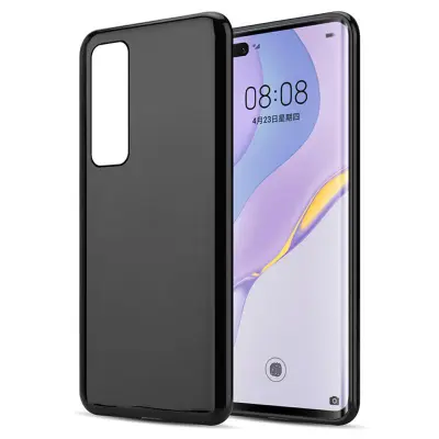 Cadorabo Case, združljiv s Huawei v črni barvi - zaščitni pokrov iz fleksibilnega silikona TPU