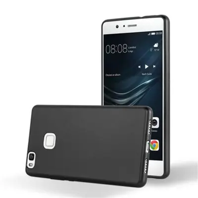 Cadorabo Case, združljiv s Huawei v kovinski črni barvi - zaščitni pokrov iz fleksibilnega silikona TPU