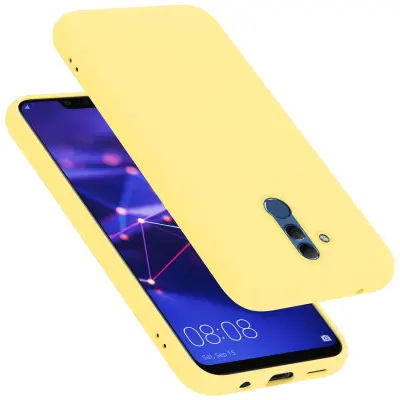 CADORABO Ohišje, združljiv s Huawei v tekoči rumeni - zaščitni pokrov, narejen iz fleksibilnega silikona TPU