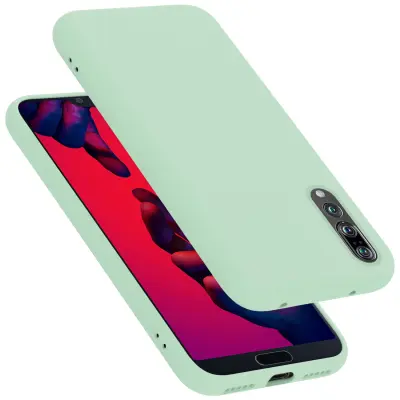 CADORABO Ohišje, združljiv s Huawei v tekoči svetlo zeleni barvi - zaščitni pokrov iz fleksibilnega silikona TPU