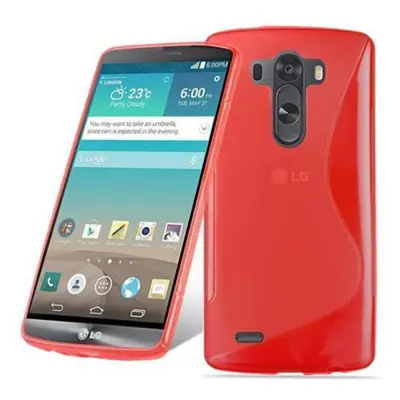 Cadorabo Case, združljiv z LG v Candy Apple Red - Zaščitni pokrov iz fleksibilnega silikona TPU