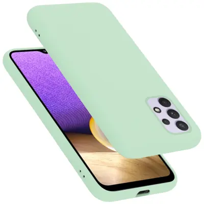 CADORABO Ohišje, združljiv s Samsungom v tekoči svetlo zeleni barvi - zaščitni pokrov iz fleksibilnega silikona TPU