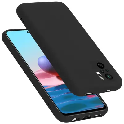 CADORABO Ohišje, združljiv s Xiaomi v tekoči črni barvi - zaščitni pokrov iz fleksibilnega silikona TPU