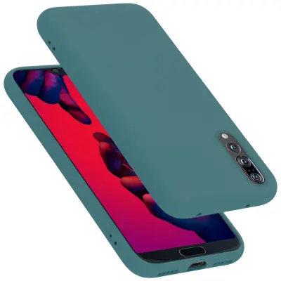 CADORABO Ohišje, združljiv s Huawei v tekoči zeleni barvi - zaščitni pokrov iz fleksibilnega silikona TPU