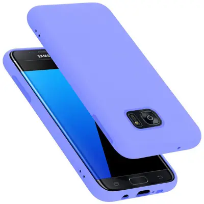 CADORABO Ohišje, združljiv s Samsungom v tekoči lahki vijolični barvi - zaščitni pokrov iz fleksibilnega silikona TPU