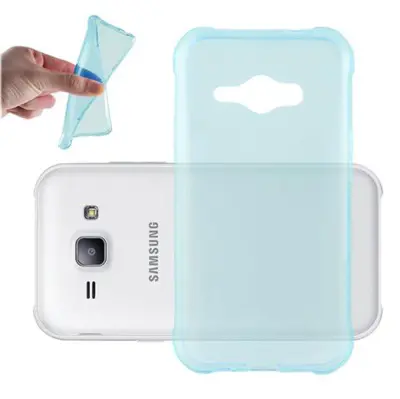 Cadorabo Case, združljiv s Samsungom v prozornem modrem - zaščitnem pokrovu, narejen iz fleksibilnega silikona TPU