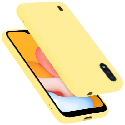 Cadorabo ohišje, združljiv s Samsungom v tekoči rumeni - zaščitni pokrov, narejen iz fleksibilnega silikona TPU