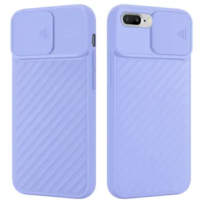 CADORABO Ohišje, združljiv z Apple v Matt Purple - zaščitni pokrov iz fleksibilnega silikona TPU in z zaščito pred kamero