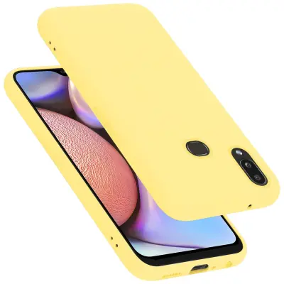 Cadorabo ohišje, združljiv s Samsungom v tekoči rumeni - zaščitni pokrov, narejen iz fleksibilnega silikona TPU