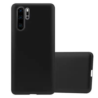 Cadorabo Case, združljiv s Huawei v kovinski črni barvi - zaščitni pokrov iz fleksibilnega silikona TPU
