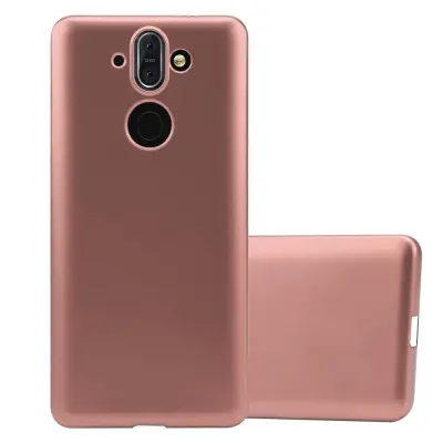 CADORABO primera, združljiv z Nokia v kovinski rosă ‰ Gold - zaščitni pokrov iz fleksibilnega silikona TPU