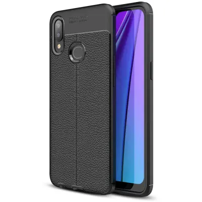 Cadorabo Case, združljiv s Samsungom v Deep Black - zaščitni pokrov iz silikona TPU z plemenito imitacijsko usnjeno uporabo