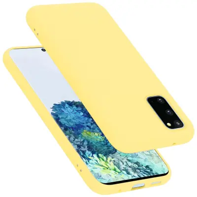 Cadorabo ohišje, združljiv s Samsungom v tekoči rumeni - zaščitni pokrov, narejen iz fleksibilnega silikona TPU
