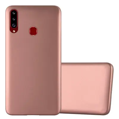 CADORABO CARE, združljiv s Samsungom v kovinskem rosă ‰ Gold - zaščitni pokrov iz fleksibilnega silikona TPU