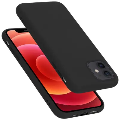 Cadorabo Case, združljiv z Apple v tekoči črni barvi - zaščitni pokrov iz fleksibilnega silikona TPU