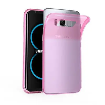 Cadorabo Case, združljiv s Samsungom v prozornem roza - zaščitni pokrov iz fleksibilnega silikona TPU