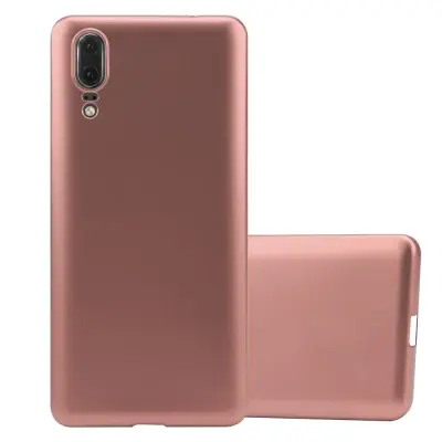 CADORABO primera, združljiv s Huawei v kovinski rosă ‰ Gold - zaščitni pokrov, narejen iz fleksibilnega silikona TPU