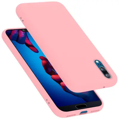 CADORABO Ohišje, združljiv s Huawei v tekoči roza barvi - zaščitni pokrov iz fleksibilnega silikona TPU