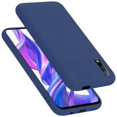 CADORABO Ohišje, združljiv s Huawei v tekoči modri barvi - zaščitni pokrov iz fleksibilnega silikona TPU
