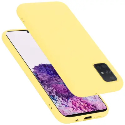 Cadorabo ohišje, združljiv s Samsungom v tekoči rumeni - zaščitni pokrov, narejen iz fleksibilnega silikona TPU