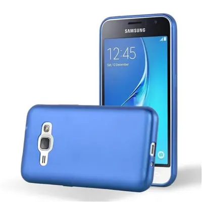 Cadorabo Case, združljiv s Samsungom v kovinsko modri - zaščitni pokrov, narejen iz fleksibilnega silikona TPU