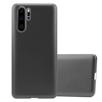 Cadorabo Case, združljiv s Huawei v kovinsko sivi barvi - zaščitni pokrov iz fleksibilnega silikona TPU