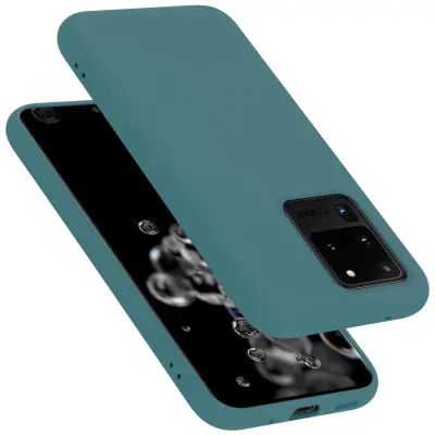 CADORABO Ohišje, združljiv s Samsungom v tekoči zeleni barvi - zaščitni pokrov iz fleksibilnega silikona TPU