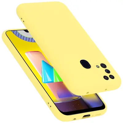 Cadorabo ohišje, združljiv s Samsungom v tekoči rumeni - zaščitni pokrov, narejen iz fleksibilnega silikona TPU