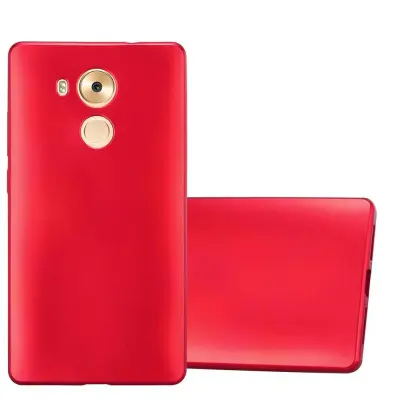 Cadorabo Case, združljiv s Huawei v kovinsko rdeči - zaščitni pokrov iz fleksibilnega silikona TPU