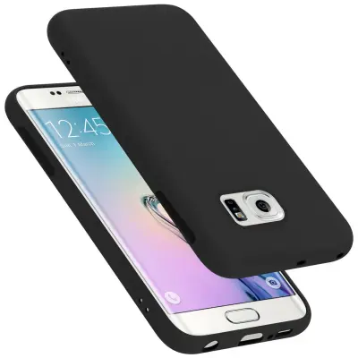 Cadorabo Case, združljiv s Samsungom v tekoči črni barvi - zaščitni pokrov iz fleksibilnega silikona TPU