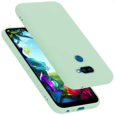 Ohišje Cadorabo, združljiv z LG v tekoči svetlo zeleni barvi - zaščitni pokrov iz fleksibilnega silikona TPU
