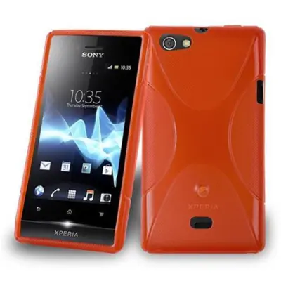 Cadorabo Case, združljiv s Sonyjem v Candy Apple Red - Zaščitna prevleka iz fleksibilnega silikona TPU