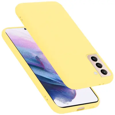 Cadorabo ohišje, združljiv s Samsungom v tekoči rumeni - zaščitni pokrov, narejen iz fleksibilnega silikona TPU