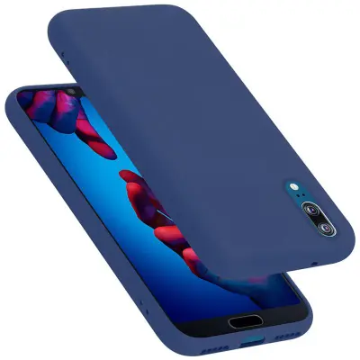 CADORABO Ohišje, združljiv s Huawei v tekoči modri barvi - zaščitni pokrov iz fleksibilnega silikona TPU