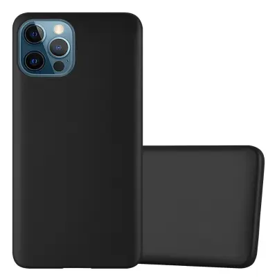 CADORABO Ohišje, združljiv z Apple v kovinski črni barvi - zaščitni pokrov iz fleksibilnega silikona TPU