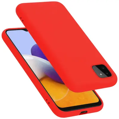 CADORABO Ohišje, združljiv s Samsungom v tekoči rdeči barvi - zaščitni pokrov iz fleksibilnega silikona TPU