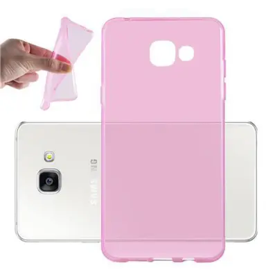 Cadorabo Case, združljiv s Samsungom v prozornem roza - zaščitni pokrov iz fleksibilnega silikona TPU
