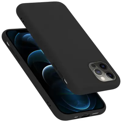 Cadorabo Case, združljiv z Apple v tekoči črni barvi - zaščitni pokrov iz fleksibilnega silikona TPU