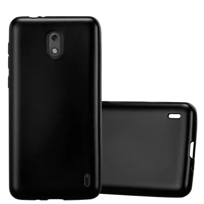 Cadorabo Case, združljiv z Nokia v kovinski črni barvi - zaščitni pokrov iz fleksibilnega silikona TPU