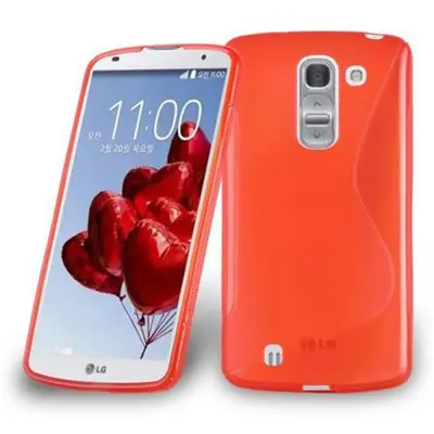 Cadorabo Case, združljiv z LG v Candy Apple Red - Zaščitni pokrov iz fleksibilnega silikona TPU