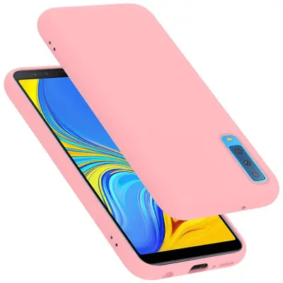 Ohišje Cadorabo, združljiv s Samsungom v tekoči roza barvi - zaščitni pokrov iz fleksibilnega silikona TPU