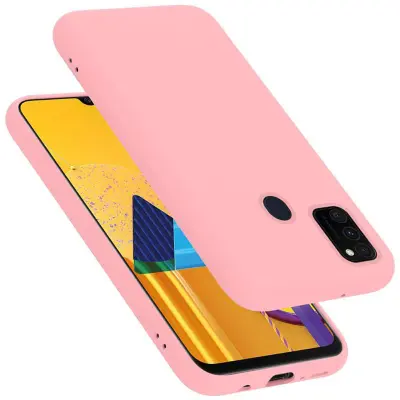 Ohišje Cadorabo, združljiv s Samsungom v tekoči roza barvi - zaščitni pokrov iz fleksibilnega silikona TPU