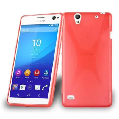 Cadorabo Case, združljiv s Sonyjem v Candy Apple Red - Zaščitna prevleka iz fleksibilnega silikona TPU