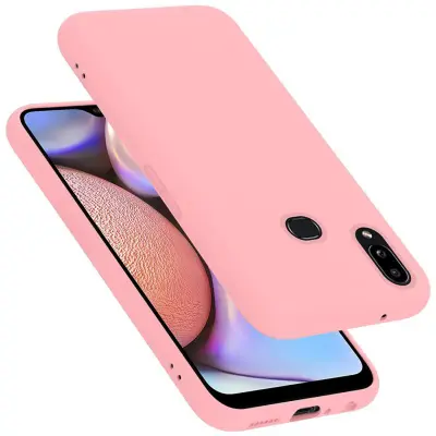 Ohišje Cadorabo, združljiv s Samsungom v tekoči roza barvi - zaščitni pokrov iz fleksibilnega silikona TPU