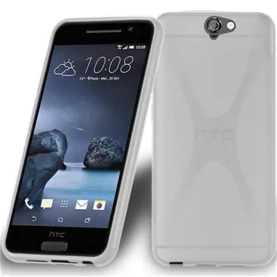 Cadorabo Case, združljiv s HTC v pol prozorni - zaščitni pokrov, narejen iz fleksibilnega silikona TPU