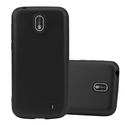 Cadorabo Case, združljiv z Nokia v kovinski črni barvi - zaščitni pokrov iz fleksibilnega silikona TPU