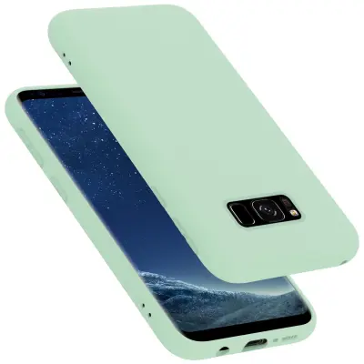 CADORABO Ohišje, združljiv s Samsungom v tekoči svetlo zeleni barvi - zaščitni pokrov iz fleksibilnega silikona TPU