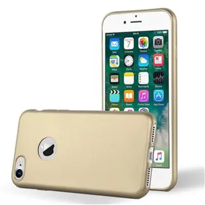 Cadorabo Case, združljiv z Apple v kovinskem zlatu - zaščitni pokrov, narejen iz fleksibilnega silikona TPU