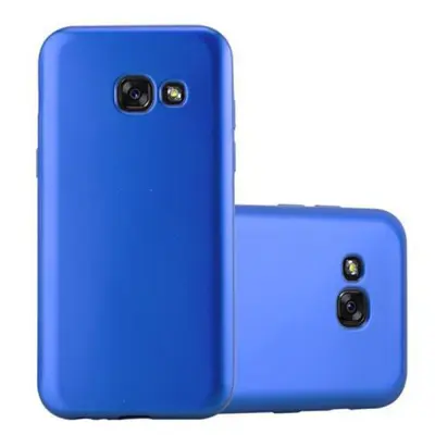 Cadorabo Case, združljiv s Samsungom v kovinsko modri - zaščitni pokrov, narejen iz fleksibilnega silikona TPU