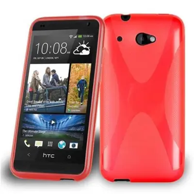 Cadorabo Case, združljiv s HTC v Candy Apple Red - Zaščitni pokrov iz fleksibilnega silikona TPU
